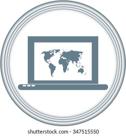  Laptop Icon illustration