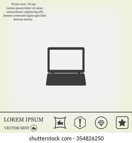 Laptop Icon illustration