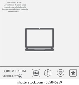Laptop Icon illustration