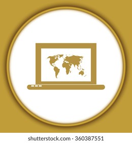 Laptop Icon illustration