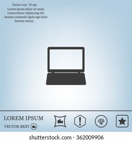 Laptop Icon illustration