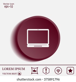 Laptop Icon illustration