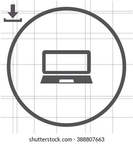 Laptop Icon illustration