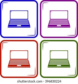 Laptop Icon illustration