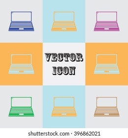 Laptop Icon illustration