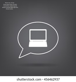 Laptop Icon illustration