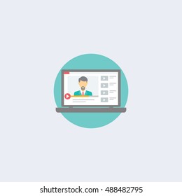 Laptop Icon illustration