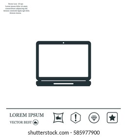 Laptop Icon illustration