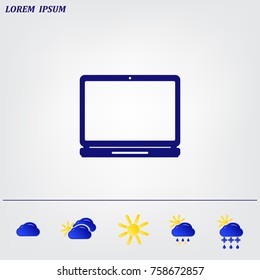 Laptop Icon illustration