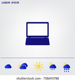 Laptop Icon illustration