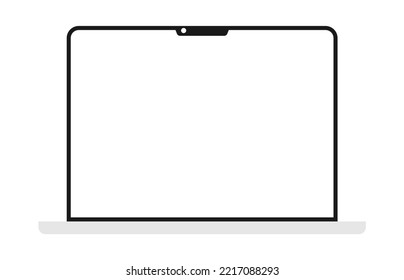 laptop icon illustration with clean style