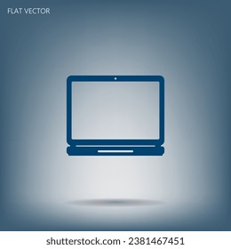 Laptop Icon illustration illustration flat icon.