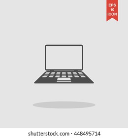 Laptop Icon illustration. Flat design style eps 10