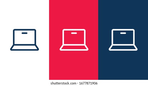 Icono del portátil símbolo vectorial aislado