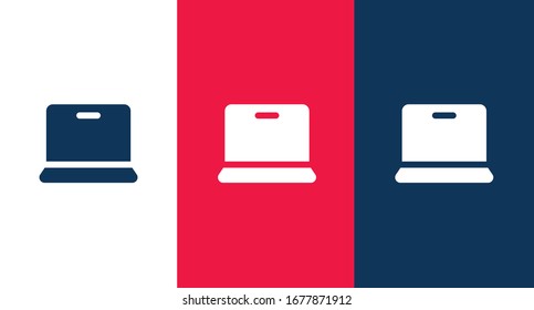 Icono del portátil símbolo vectorial aislado