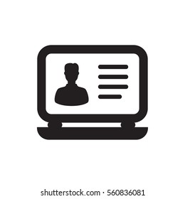 laptop icon illustration isolated vector sign symbol