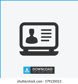 laptop icon illustration isolated vector sign symbol