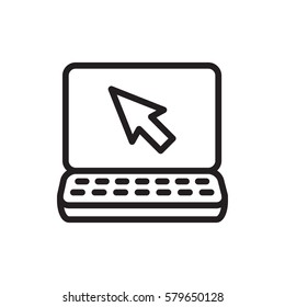 laptop icon illustration isolated vector sign symbol