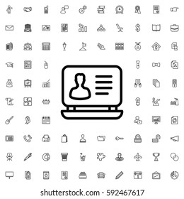 laptop icon illustration isolated vector sign symbol. Company icons vector set.