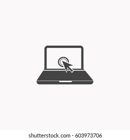 Laptop icon illustration isolated vector sign symbol