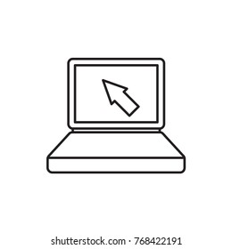 laptop icon illustration isolated vector sign symbol