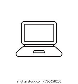 laptop icon illustration isolated vector sign symbol