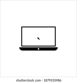 Laptop icon illustration on white background