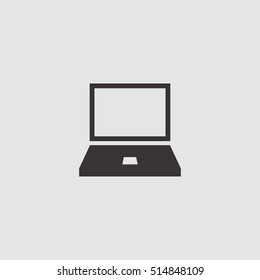 laptop icon illustration vector, can be used for mobile and web design, laptop eps10, laptop flat, structure isolated, laptop symbol