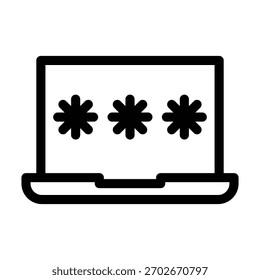 Laptop icon illustration vector design template