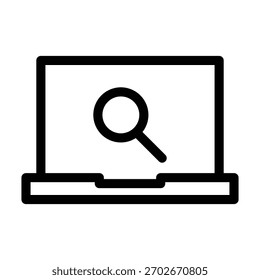 Laptop icon illustration vector design template