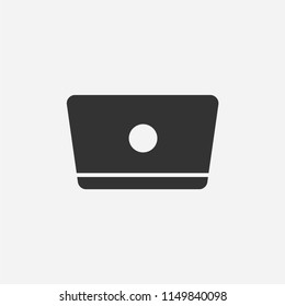 Laptop icon illustration,vector computer sign symbol