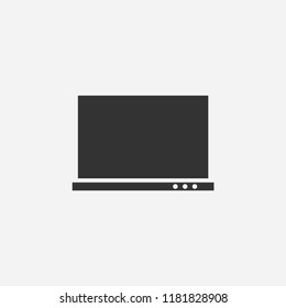 Laptop icon illustration,vector web sign symbol
