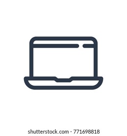 Laptop icon. Isolated mobile computer and laptop icon line style. Premium quality laptop icon vector symbol drawing concept for your logo web mobile app UI design.