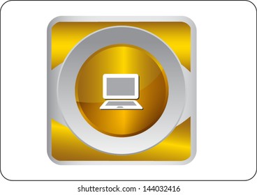 laptop icon isolated on white background