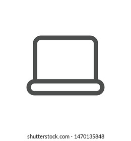 Laptop icon isolated on white background. Computer symbol modern, simple, vector, icon for website design, mobile app, ui. Vector Illustration