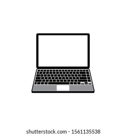 Laptop icon isolated on white background. Vector illustration. EPS10