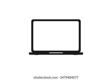 laptop icon isolated on white background