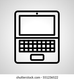laptop icon. isolated sign symbol