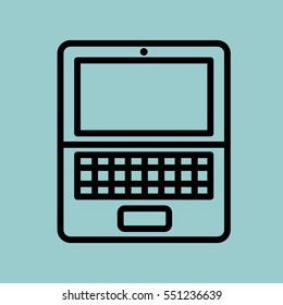 laptop icon. isolated sign symbol