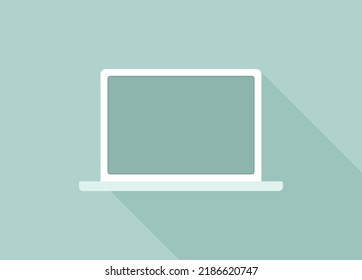 Laptop icon. Isolated vector illustration for your design