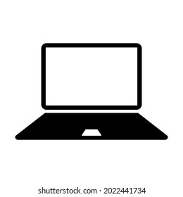 Laptop icon. Laptops or notebook computer. Vector illustration isolated on white background. EPS10