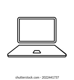 Laptop icon. Laptops or notebook computer. Vector illustration isolated on white background. EPS10