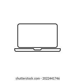 Laptop icon. Laptops or notebook computer. Vector illustration isolated on white background. EPS10