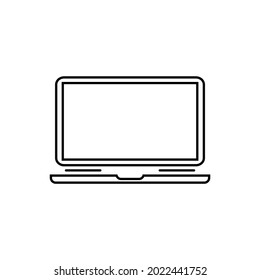 Laptop icon. Laptops or notebook computer. Vector illustration isolated on white background. EPS10