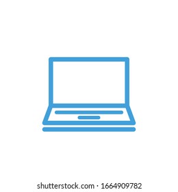 Laptop icon. Line design template. Vector illustration