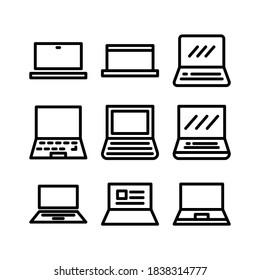 laptop icon or logo isolated sign symbol vector illustration - Collection of high quality black style vector icons
