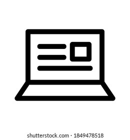 laptop icon or logo isolated sign symbol vector illustration - high quality black style vector icons
