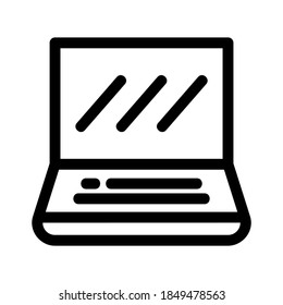 laptop icon or logo isolated sign symbol vector illustration - high quality black style vector icons
