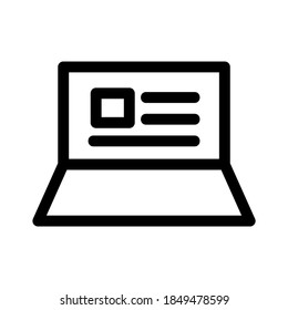 laptop icon or logo isolated sign symbol vector illustration - high quality black style vector icons
