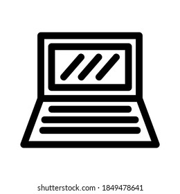 laptop icon or logo isolated sign symbol vector illustration - high quality black style vector icons
